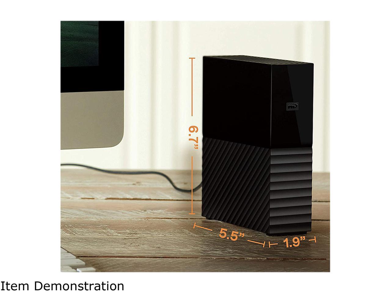 Wd My Book 16Tb Usb 3.0, Micro-B External Desktop Hard Drive Wdbbgb0160Hbk-Nesn Black