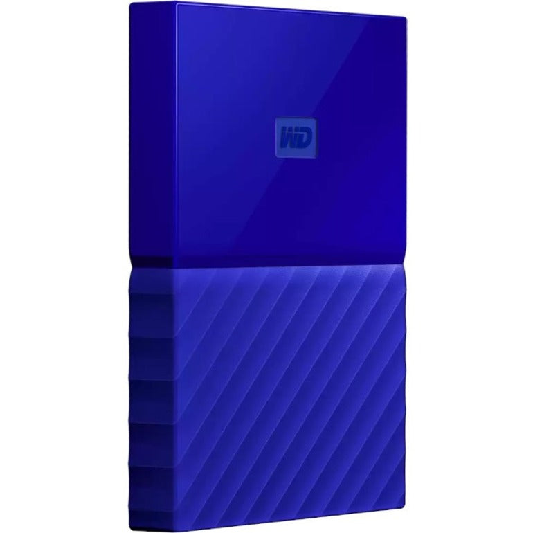 WD My Passport WDBYFT0030BBL-WESN 3 TB Portable Hard Drive - External - Blue