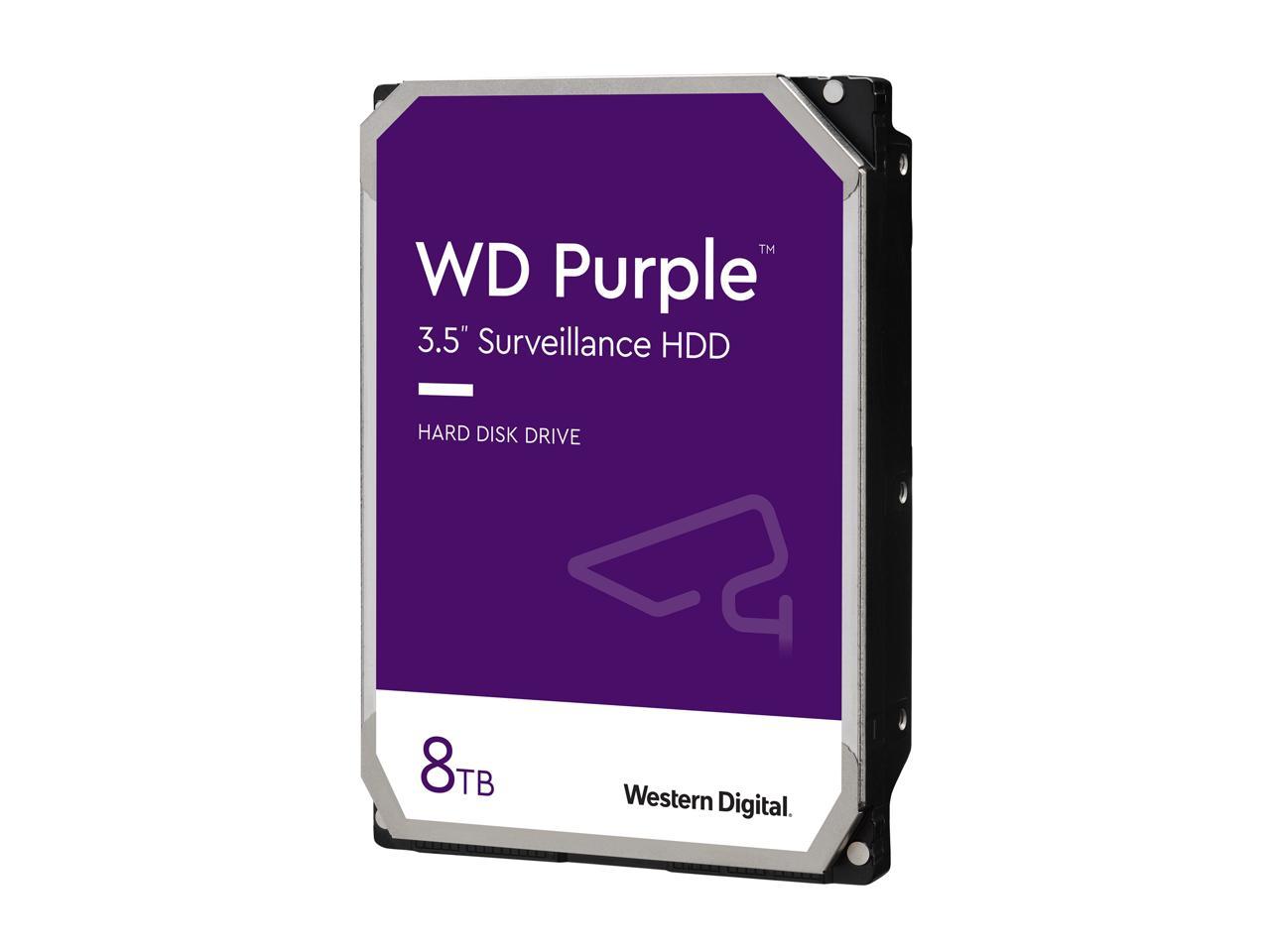 WD Purple Surveillance Hard Drive - 24/7 Security Camera Storage | Western Digital WD82PURZ