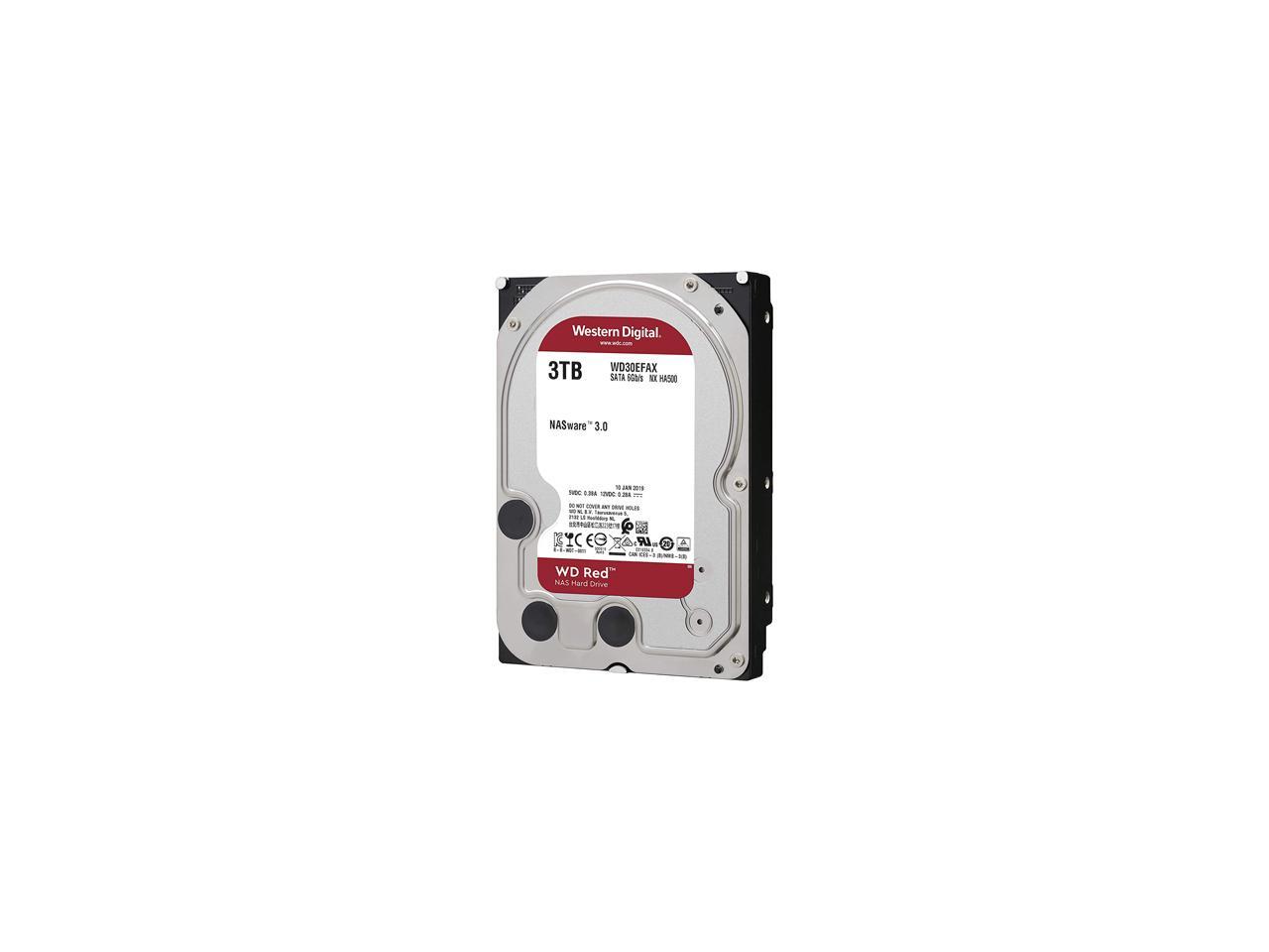 Wd Red 3Tb Nas Internal Hard Drive - 5400 Rpm Class, Sata 6Gb/S, Smr, 256Mb Cache, 3.5" - Wd30Efax