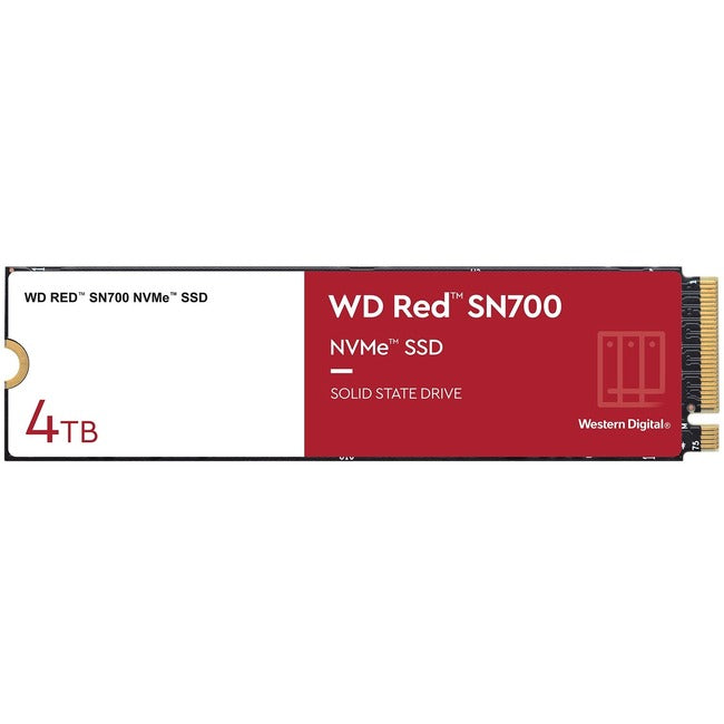 WD Red SN700 WDS400T1R0C 4TB Solid State Drive - M.2 2280 Internal - PCI Express NVMe (PCI Express NVMe 3.0 x4)