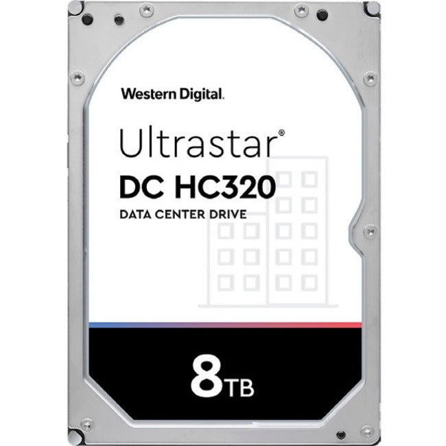 WD Ultrastar DC HC320 HUS728T8TALE6L4 8 TB Hard Drive - 3.5 Internal - SATA (SATA/600) - Conventional Magnetic Recording (CMR) Method"