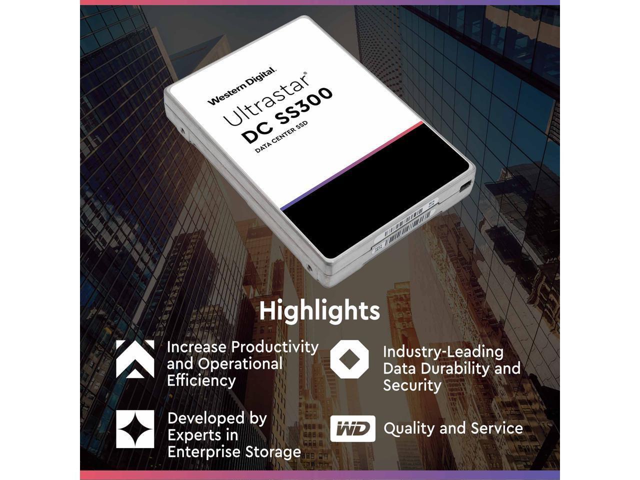 Wd/Hgst Ultrastar Ss300 3.84Tb Sas 12Gb/S 2.5" Enterprise Ssd (Hustr7638Ass200)