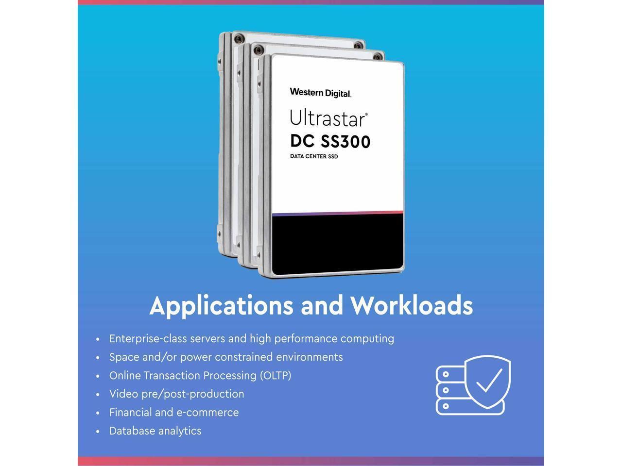 Wd/Hgst Ultrastar Ss300 3.84Tb Sas 12Gb/S 2.5" Enterprise Ssd (Hustr7638Ass200)
