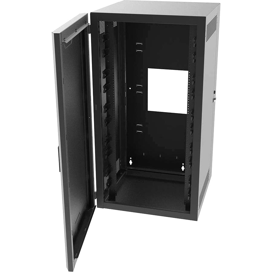Wall Mount Cabinet 12U Rack - Swing-Out Server Enclosure | C2G SWM12RUSD-26-26