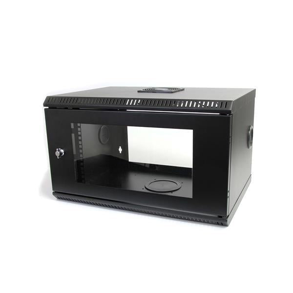 Wall Mount Network Cabinet 6U - 2-Post Server Rack with Acrylic Door | StarTech RK619WALL