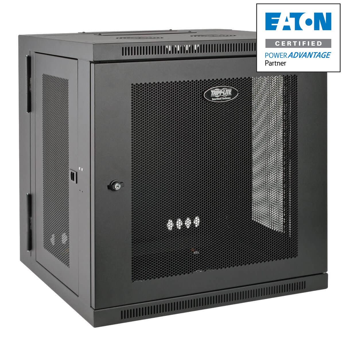 Wall Mount Rack 10U Enclosure - Low Profile Switch-Depth Cabinet | Tripp Lite SRW10US