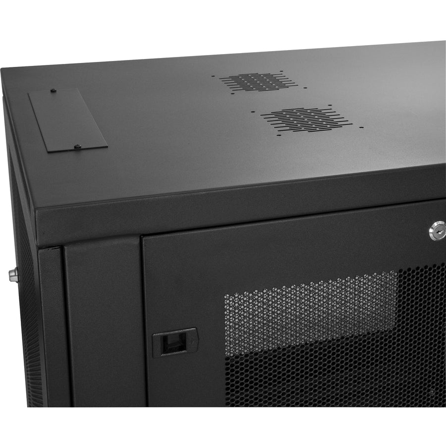 Wall Mount Rack 6U - 2-Post Vented Network Cabinet with Shelf | StarTech.com RK616WALM