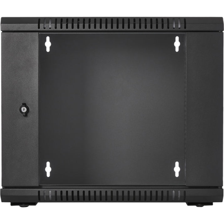 Wall Mount Rack Cabinet - 9U Glass Door Network Enclosure | TecISoft RMWC9UG450-1N