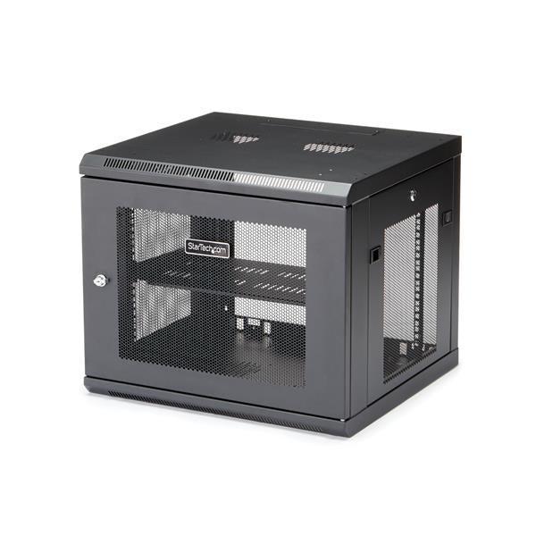 Wall Mount Rack Cabinet 9U - Network Equipment Enclosure with 1U Shelf | StarTech.com RK920WALM