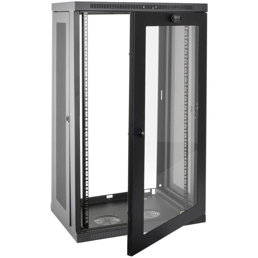 Wall Mount Rack Enclosure - 21U SmartRack Switch-Depth Cabinet | TecISoft SRW21UG