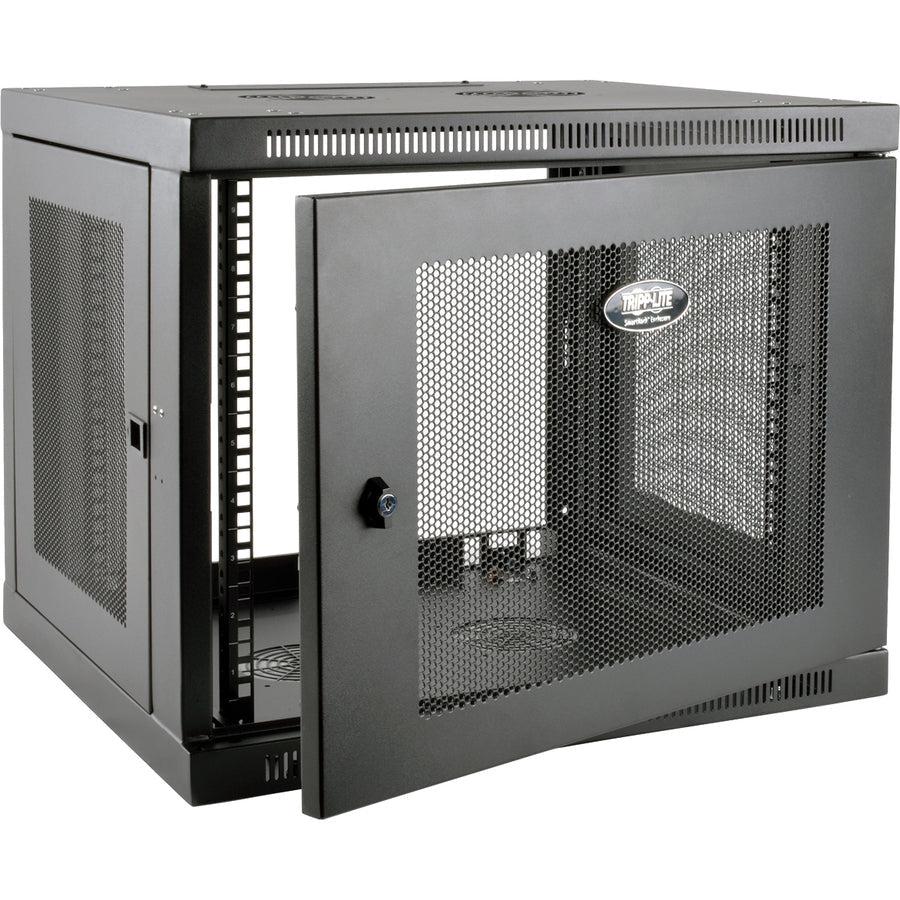 Wall Mount Rack Enclosure 9U - Switch Depth Plus Locking Cabinet | Tripp Lite SRW9UDP