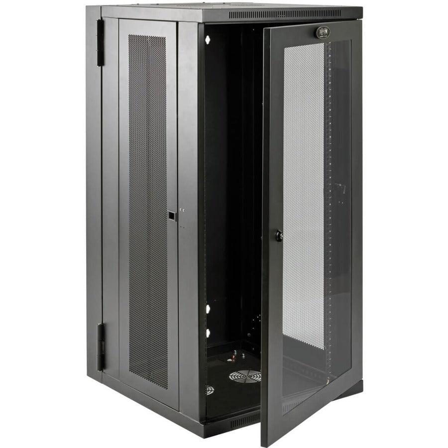 Wall Mount Server Rack 26U UPS Depth - Tripp Lite SmartRack with Clear Window | TecISoft SRW26USDPG