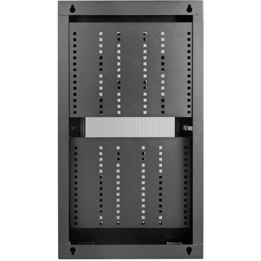 Wall Mount Structured Wiring Enclosure - 5U Low-Profile Network Cabinet | TecISoft SRWF10UMOD