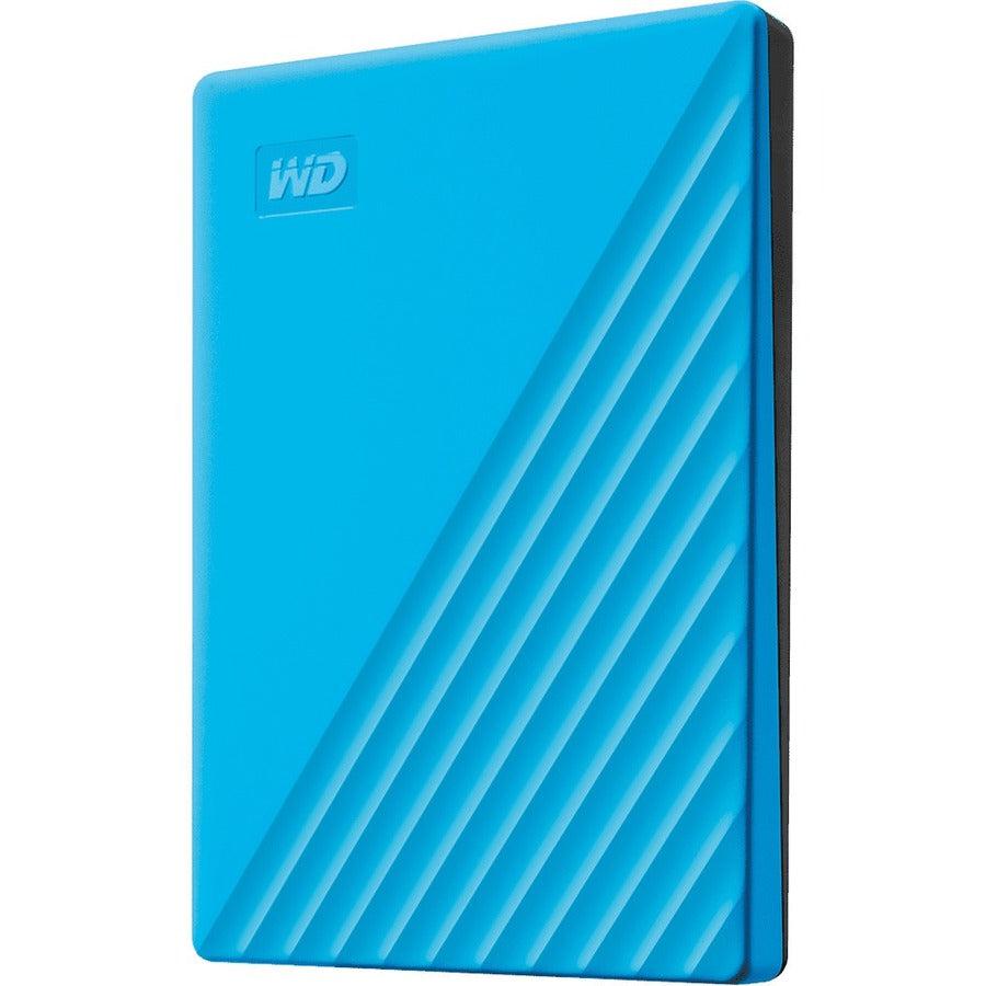 Wd 4Tb My Passport Portable Storage External Hard Drive Usb 3.2 For Pc/Mac Blue (Wdbpkj0040Bbl-Wesn)
