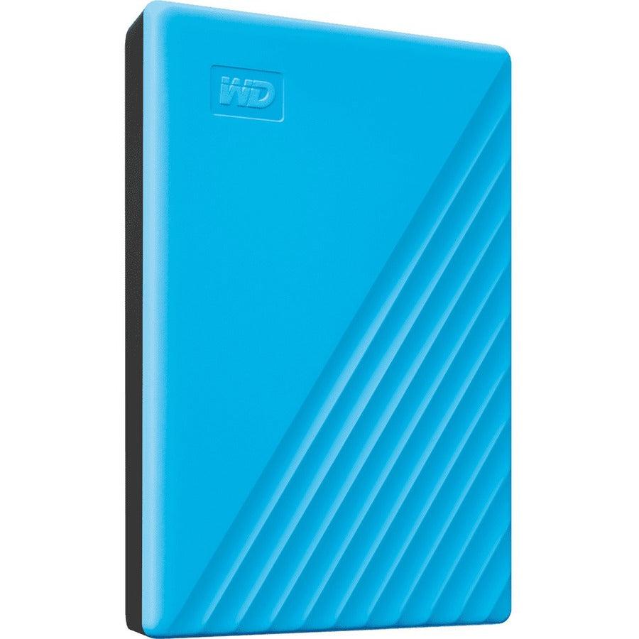 Wd 4Tb My Passport Portable Storage External Hard Drive Usb 3.2 For Pc/Mac Blue (Wdbpkj0040Bbl-Wesn)