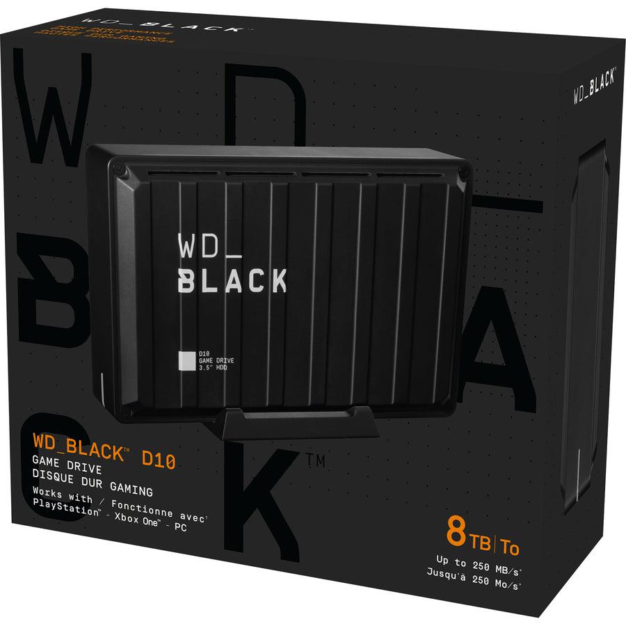 Wd Black 8Tb D10 Game Drive Portable External Hard Drive For Ps4/Xbox One/Pc/Mac Usb 3.2 (Wdba3P0080Hbk-Nesn)