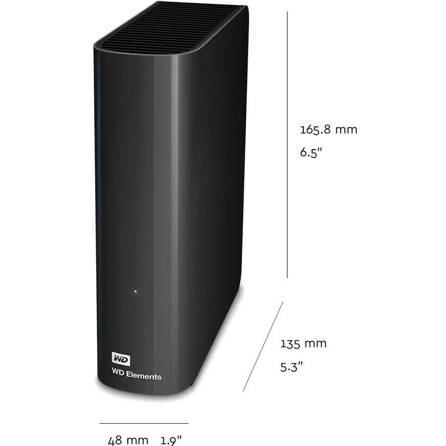 Wd Elements 8Tb Usb 3.0 Desktop Hard Drive Black Wdbwlg0080Hbk-Nesn