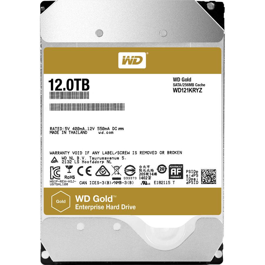 Wd Gold 12Tb Enterprise Class Hard Disk Drive - 7200 Rpm Class Sata 6Gb/S 256Mb Cache 3.5 Inch - Wd121Kryz