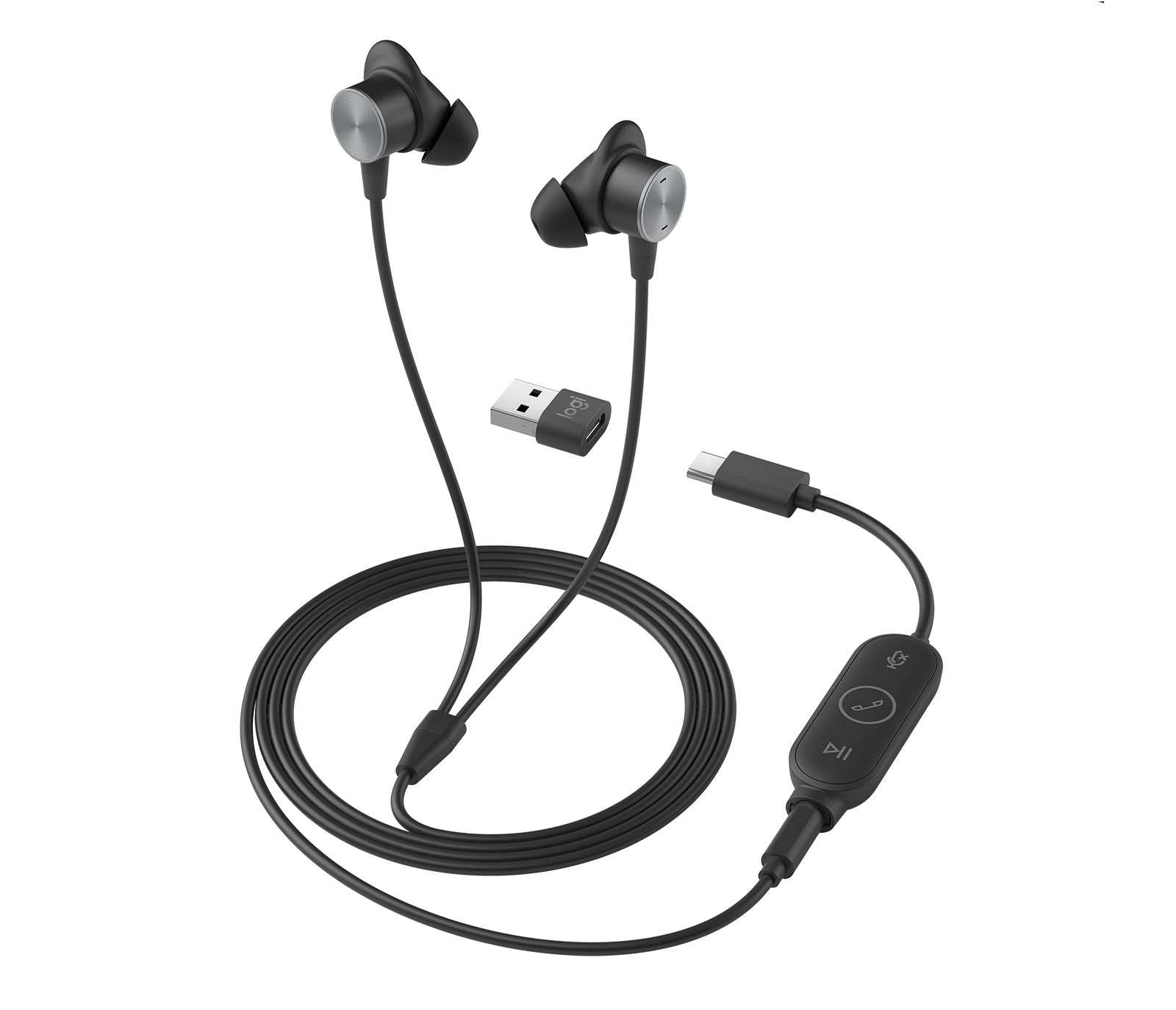 Wired Earbuds with Noise-Canceling Mic - UC Zone Professional Audio | Logitech 981-001012