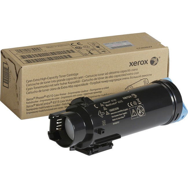 Xerox Original Extra High Yield Laser Toner Cartridge - Cyan - 1 Each 106R03690