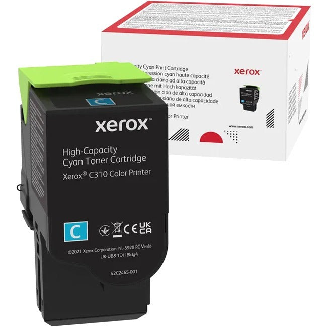 Xerox Original High Yield Laser Toner Cartridge - Single Pack - Cyan - 1 / Each 006R04365