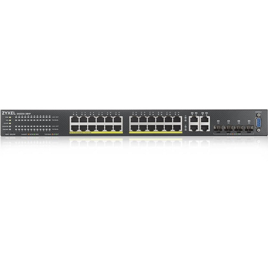 ZYXEL 24-port GbE L2 PoE Switch with GbE Uplink GS2220-28HP