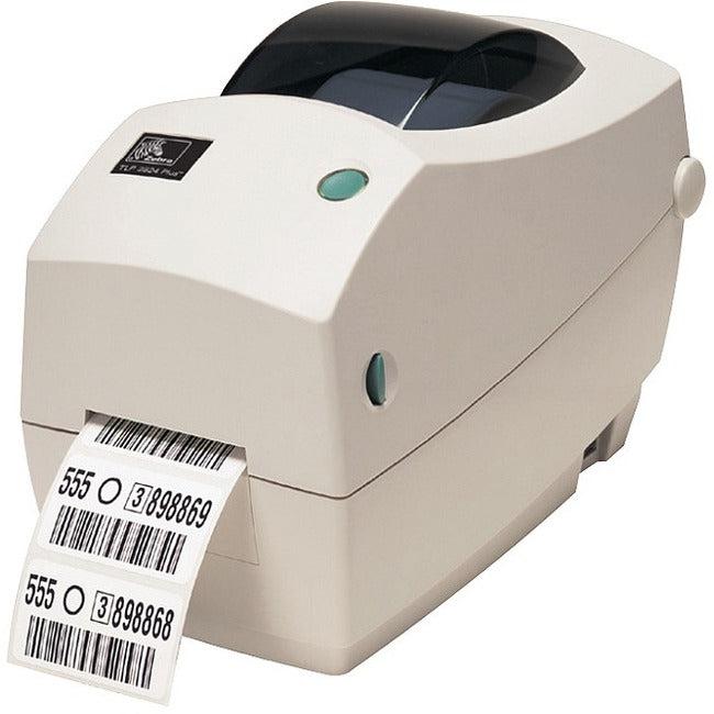 Zebra TLP 2824 Plus Desktop Direct Thermal/Thermal Transfer Printer - Monochrome - Label Print - USB - Serial - TAA Compliant 282P-101110-00GA