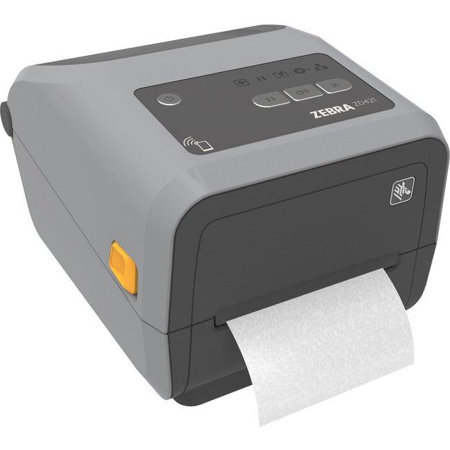 Zebra ZD421 Barcode Label Printer 300 DPI Thermal Transfer - Desktop Printing | TecISoft ZD4A043-C01E00EZ