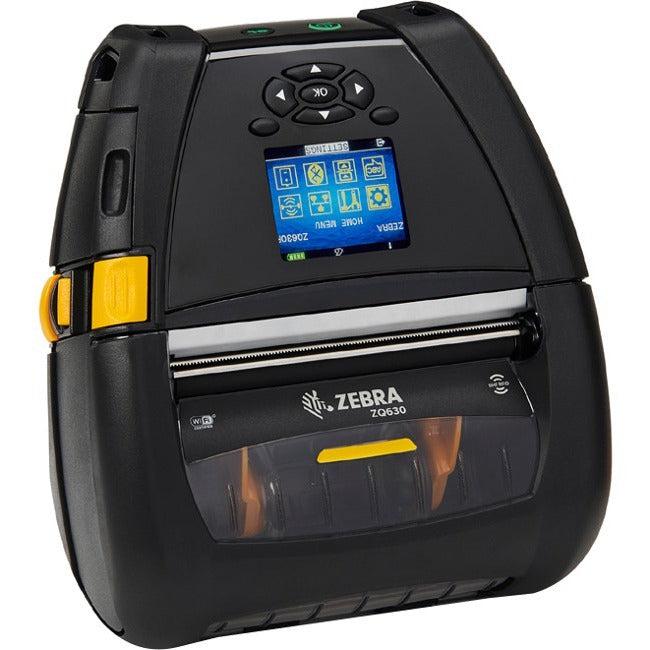Zebra ZQ630 Mobile Direct Thermal Printer - Monochrome - Handheld - Label Print - Bluetooth - RFID ZQ63-AUFB000-00