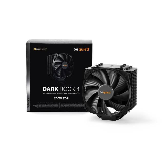 Be Quiet! Bk021 Dark Rock 4 - Cpu Cooler - 200W Tdp Intel: Lga 1150 / 1151 / 1155 / 1156 / 1366 /