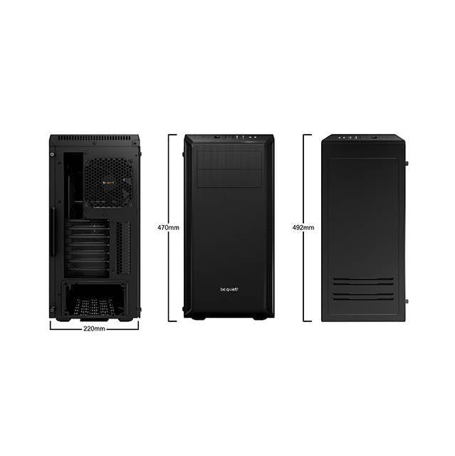 Be Quiet! Pure Base 600 No Power Supply Atx Mid Tower W/ Window (Black)