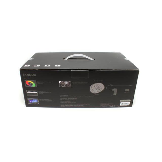 Ikanoo Bt009 Radio Clock Wireless Bluetooth/Wired 3.5Mm Portable Speaker W/ Calendar Display & Touch Sensor (Silver)