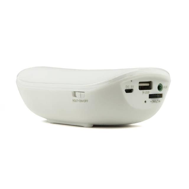 Ikanoo Bt014 Power Bank Wireless Bluetooth Portable Speaker W/ Microphone (White)