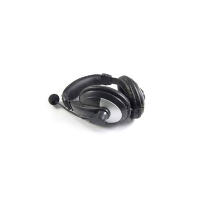 Imicro Im750Bm Wired 3.5Mm Leather Headset W/ Microphone