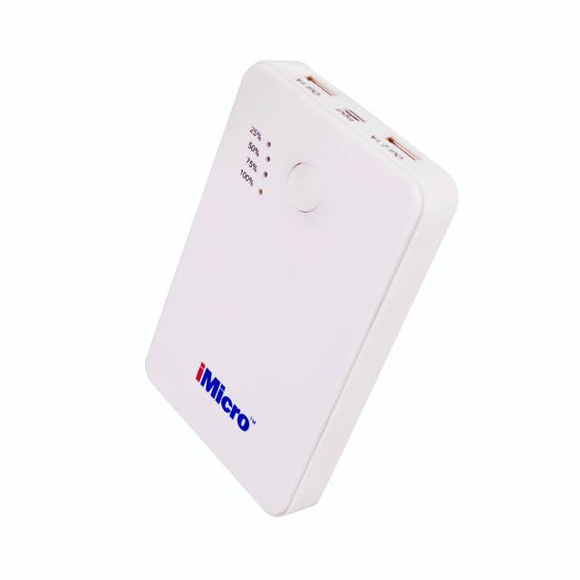 Imicro Pb-Im5000W 5000Mah Lithium Polymer Battery Power Bank (White)