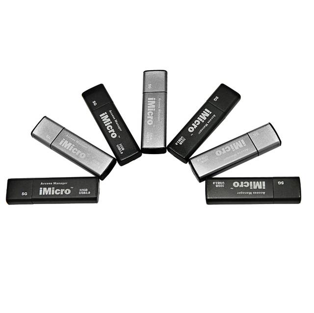 Imicro Usb 3.0 Password Protection Flash Drive Sliver Grade 32Gb (Silver Grey)