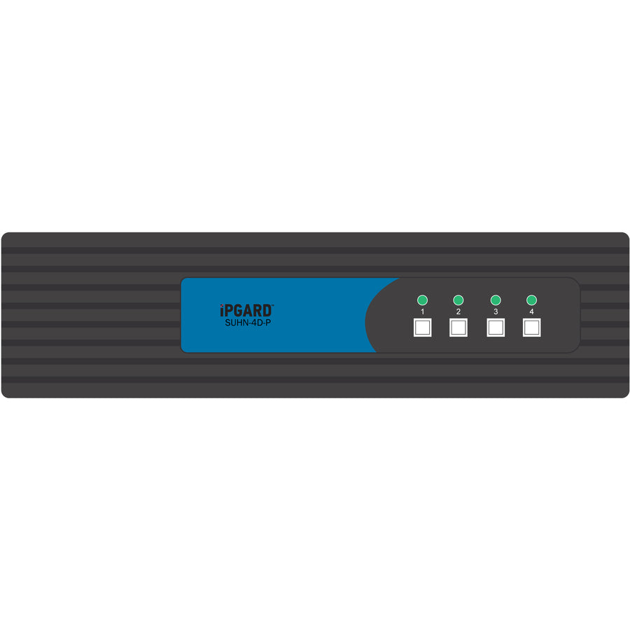 iPGARD Secure 4-Port, Dual-Head HDMI KVM Switch with Dedicated CAC Port & 4K Support SUHN-4D-P