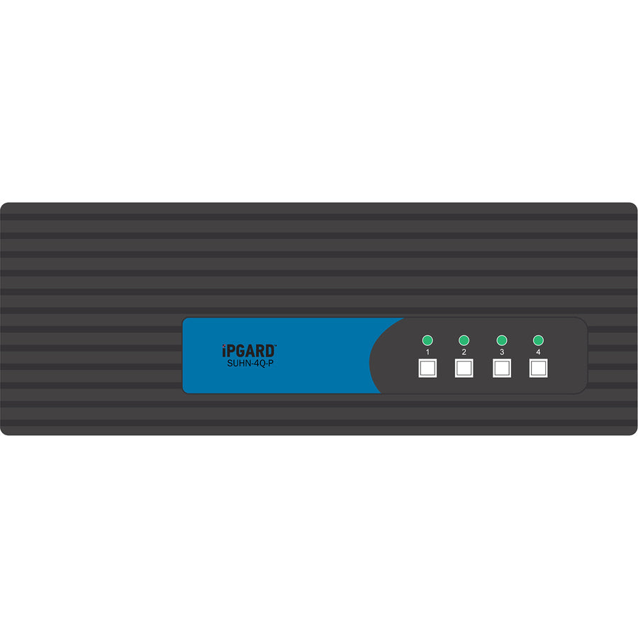 iPGARD Secure 4-Port, Quad-Head HDMI KVM Switch with Dedicated CAC Port & 4K Support SUHN-4Q-P