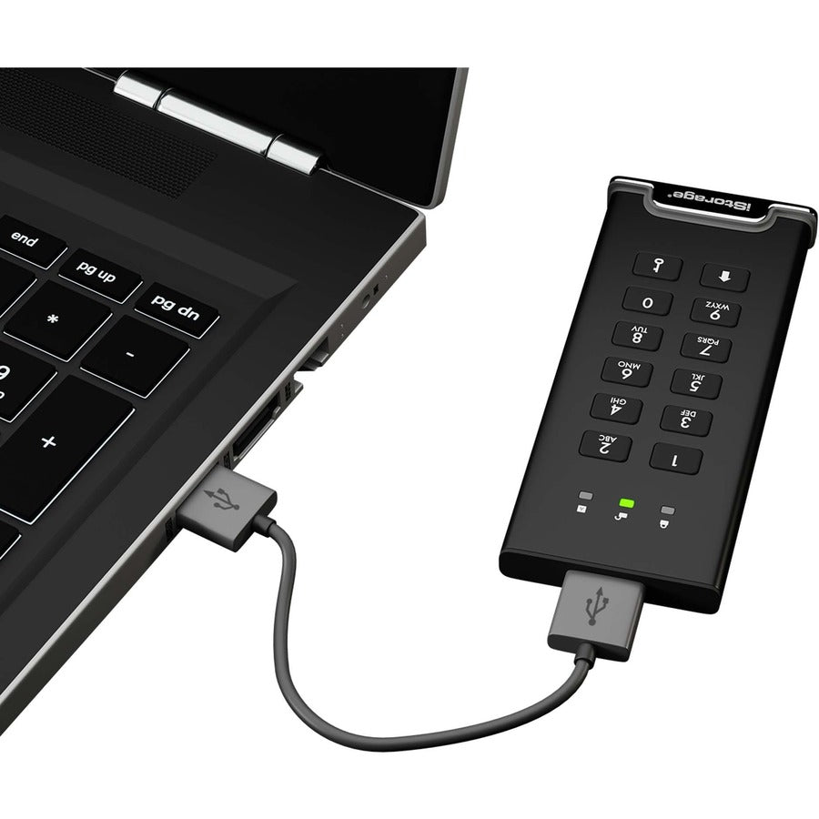 iStorage diskAshur M2 SSD 2 TB | PIN authenticated | hardware encrypted | USB 3.2 | Ultra-fast | FIPS compliant | Rugged & Portable. IS-DAM2-256-2000