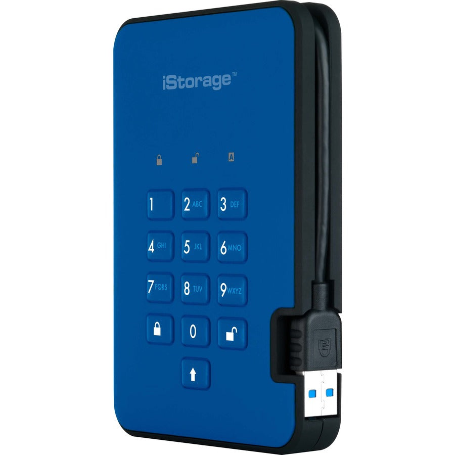 iStorage diskAshur2 HDD 1 TB | Secure Portable Hard Drive | Password Protected | Dust/Water-Resistant | Hardware Encryption IS-DA2-256-1000-BE