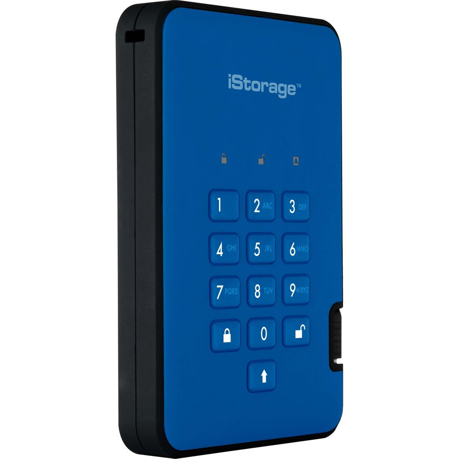 iStorage diskAshur2 HDD 1 TB | Secure Portable Hard Drive | Password Protected | Dust/Water-Resistant | Hardware Encryption IS-DA2-256-1000-BE