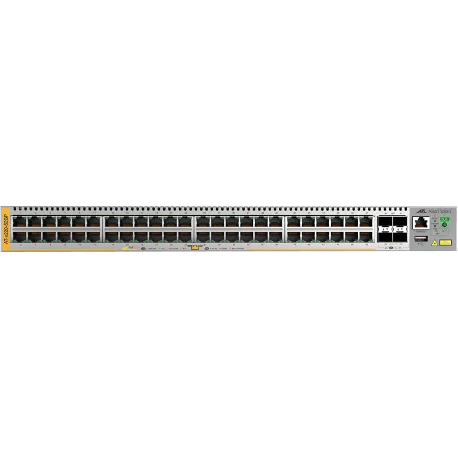 x220-52GP Gigabit PoE+ Edge Switch AT-X220-52GP-10